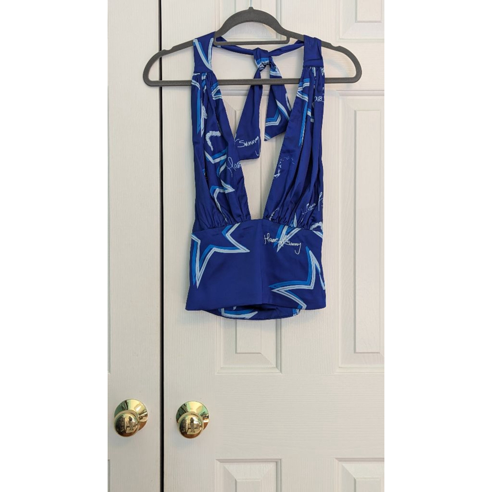 Women's House of Sunny Top, Size 2, Blue